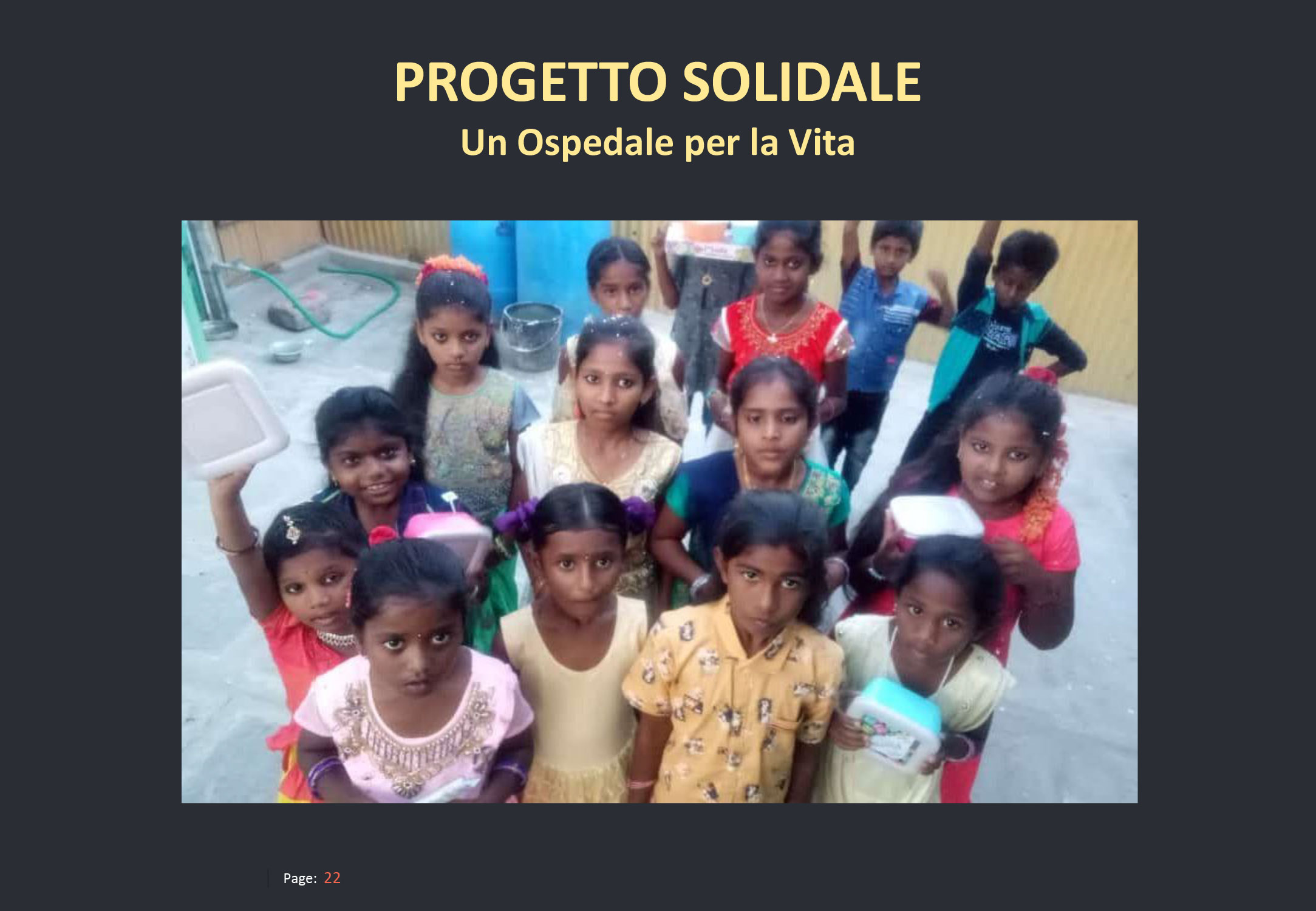 Barrett International Group - Progetto Solidale - Un ospedale per la vita