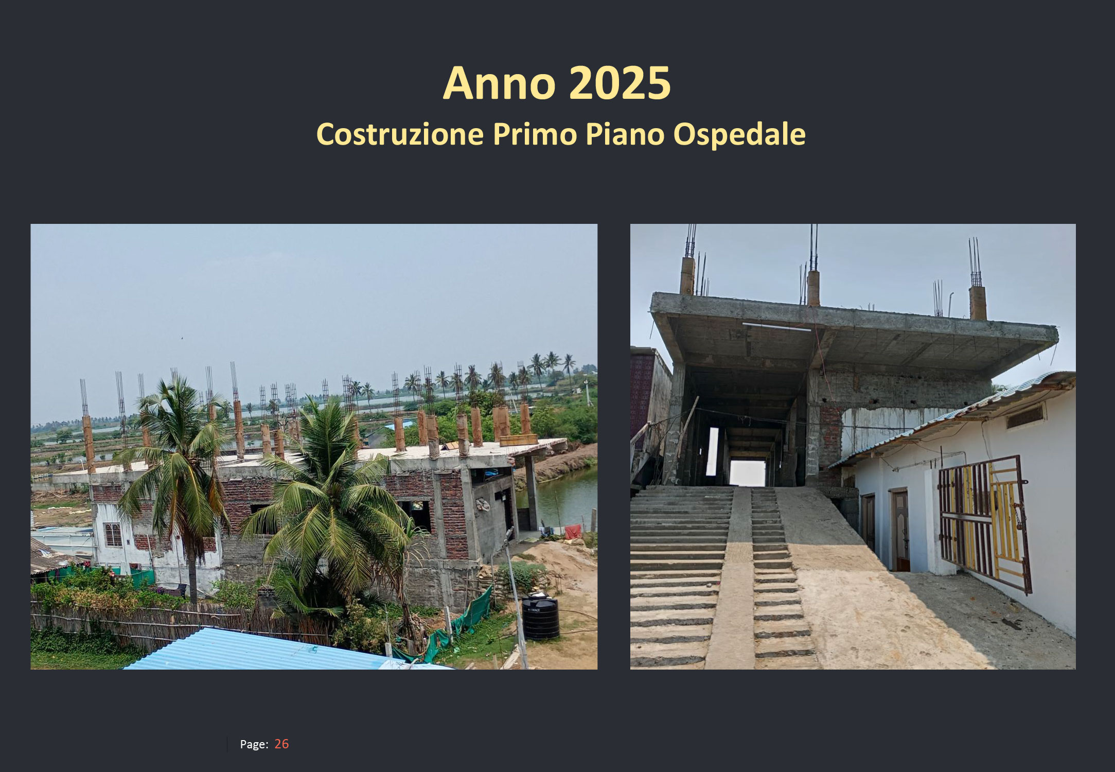 Barrett International Group - Costruzione Primo Piano Ospedale
